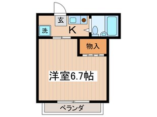 ファミ－ユ一ツ橋の物件間取画像